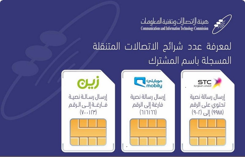 معرفة كم رقم لديك زين
