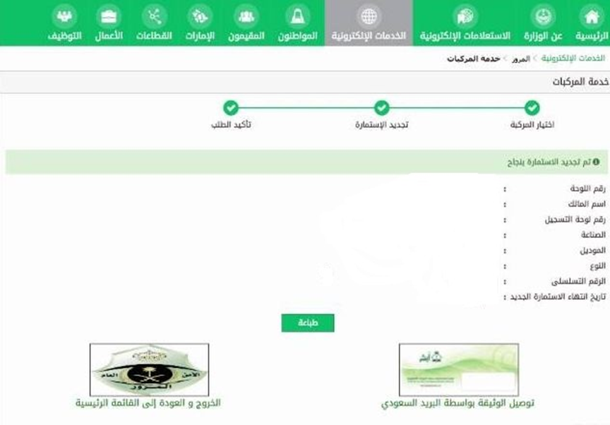 كم غرامة انتهاء استمارة السيارة؟