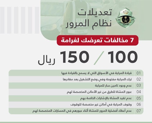 كم غرامة انتهاء استمارة السيارة؟ 